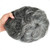 Fluffy Brown Grey Fluffy Curly Wavy 100% Remy Human Hair Wiglet Topper HairPieces For Women
