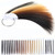 RemeeHi Grey Mixed 100% Natural Human Hair Swatches Testing Color Samples for Salon Color Rings 30Strands For Women