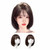 Remeehi Bob Wig with Air Bangs for Women Real Human Hair Wig Neat Straight Wig Cap Wig