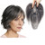Invisible Short Curly/ Straight Hairpieces Covering Loss Hair Toupee Real Human Hair Replacement for Women
