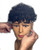 Short Curly Brown Hair Topper Human Hair Clip in Wiglet Hair Pieces Toupee For Men