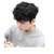 Short Curly Natural Curly Hair Topper Human Hair Clip in Wiglet Hair Pieces Toupee For Men