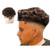 Short Afro Curly Hair Topper Human Hair Clip in Wiglet Hair Pieces Toupee For Men
