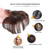 RemeeHi Silk Base Clip In Human Hair Toppers -Loss Thin Hair Top Replacement Straight  Invisible Bangs Toupee