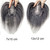 RemeeHi Short Grey Fluffy Wavy Curly Hair Wig Topper Human Hair Replacement for Women Thinning Hair
