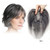 RemeeHi Short Grey Fluffy Wavy Curly Hair Wig Topper Human Hair Replacement for Women Thinning Hair