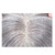 RemeeHi Short Grey Fluffy Wavy Curly Hair Wig Topper Human Hair Replacement for Women Thinning Hair