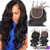 Remeehi 4"*4" Silk Top Two networks body wave Free/Middle Closure 130% Remeehi 4"*4" Silk Top Two networks body wave Free/Middle Closure 130%