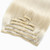 Remeehi Brazilian  Clip In Human Hair Extension Full Head Clip In Human Hair Extensions Clips In 27# 60# 613 # color