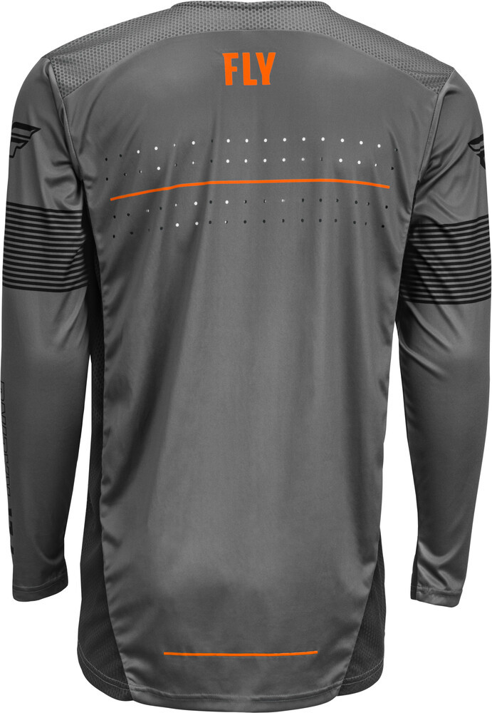 Fly Racing Lite Jersey | Grey/Orange/Black - Cycle Sport LLC