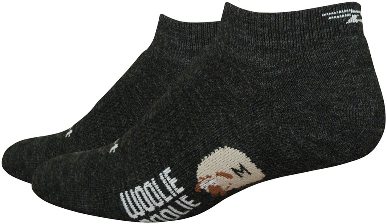 DeFeet Woolie Boolie D-Logo Socks | 1 inch | Charcoal