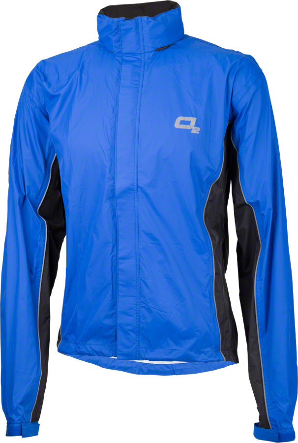 O2 Rainwear Primary Hooded Rain Jacket | Royal Blue - Cycle Sport LLC