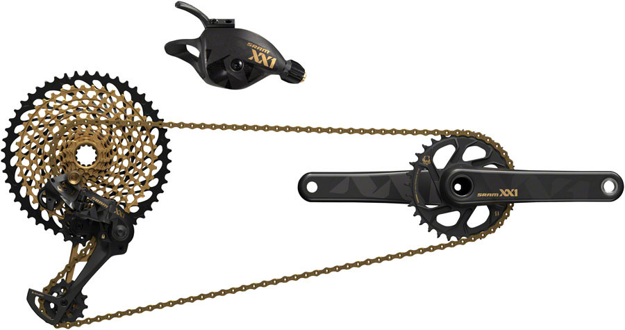 SRAM XX1 Eagle DUB Groupset: 175mm Boost 34 Tooth Crank, Rear