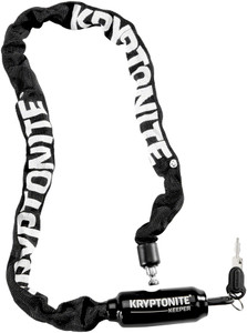 Kryptonite Keeper 585 Integrated Chain Lock - 85cm (2.8'), 5mm, Keyed, Black Kryptonite Keeper 585 Integrated Chain Lock - 85cm (2.8'), 5mm, Keyed, Black