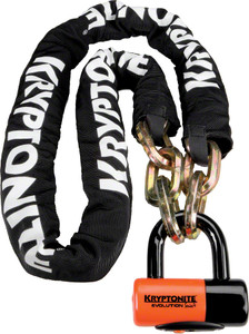 Kryptonite New York Chain 1217 and Evolution Disc Lock: 5.5' (170cm) Kryptonite New York Chain 1217 and Evolution Disc Lock: 5.5' (170cm)