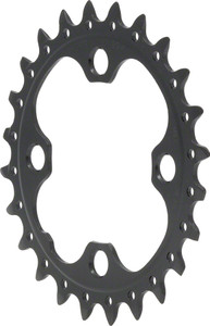 Shimano SLX M660-10, LX T671 24t 64mm 10-Speed Inner Chainring Black Shimano SLX M660-10, LX T671 24t 64mm 10-Speed Inner Chainring Black