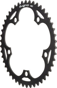 Sugino 48t x 130mm 1/2"x 1/8" 5-Bolt Chainring Black Sugino 48t x 130mm 1/2"x 1/8" 5-Bolt Chainring Black