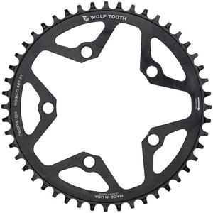 Wolf Tooth 110 BCD Cyclocross and Road Chainring - 48t, 110 BCD, 5-Bolt, Drop-Stop, 10/11/12-Speed Eagle and Flattop Compatible, Black Wolf Tooth 110 BCD Cyclocross and Road Chainring - 48t, 110 BCD, 5-Bolt, Drop-Stop, 10/11/12-Speed Eagle and Flattop Compatible, Black