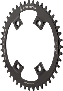 Wolf Tooth Shimano 110 Asymmetric BCD Chainring - 44t, 110 Asymmetric BCD, 4-Bolt, Drop-Stop, For Shimano Cranks, Black Wolf Tooth Shimano 110 Asymmetric BCD Chainring - 44t, 110 Asymmetric BCD, 4-Bolt, Drop-Stop, For Shimano Cranks, Black
