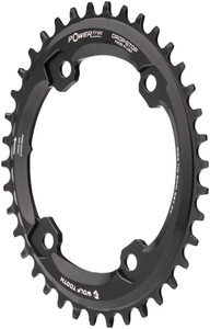 Wolf Tooth Elliptical Shimano 110 Asymmetric BCD Chainring - 38t, 110 Asymmetric BCD, 4-Bolt, Drop-Stop, For Shimano GRX Cranks, Black Wolf Tooth Elliptical Shimano 110 Asymmetric BCD Chainring - 38t, 110 Asymmetric BCD, 4-Bolt, Drop-Stop, For Shimano GRX Cranks, Black