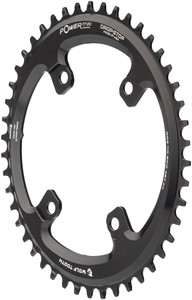 Wolf Tooth Elliptical Shimano 110 Asymmetric BCD Chainring - 46t, 110 Asymmetric BCD, 4-Bolt, Drop-Stop, For Shimano GRX Cranks, Black Wolf Tooth Elliptical Shimano 110 Asymmetric BCD Chainring - 46t, 110 Asymmetric BCD, 4-Bolt, Drop-Stop, For Shimano GRX Cranks, Black