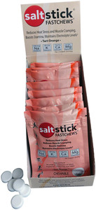 Saltstick Fastchews Chewable Electrolyte tablets POP: Box of 12 Packets, Orange Saltstick Fastchews Chewable Electrolyte tablets POP: Box of 12 Packets, Orange