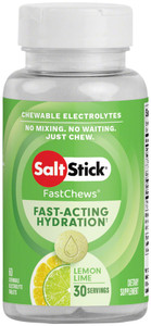 SaltStick Fastchews Chewable Electrolyte Tablets: Bottle of 30, Lemon Lime SaltStick Fastchews Chewable Electrolyte Tablets: Bottle of 30, Lemon Lime