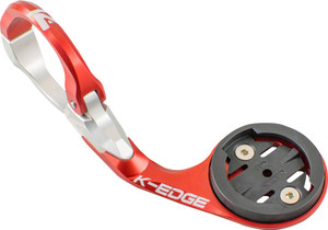 K-EDGE Garmin Race Handlebar Mount: 31.8mm, Red/Silver K-EDGE Garmin Race Handlebar Mount: 31.8mm, Red/Silver