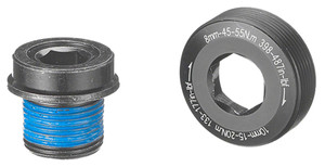 Samox ISIS Self-Extracting Right Hand eBike Crank Spindle Bolt - M15x1mm, 14mm Long, M22x1mm Cap, Black Samox ISIS Self-Extracting Right Hand eBike Crank Spindle Bolt - M15x1mm, 14mm Long, M22x1mm Cap, Black