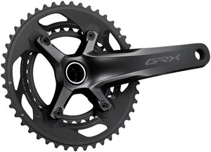 Shimano GRX FC-RX600-11 Crankset - 170mm, 11-Speed, 46/30t, 110/80 BCD, Hollowtech II Spindle Interface, Black Shimano GRX FC-RX600-11 Crankset - 170mm, 11-Speed, 46/30t, 110/80 BCD, Hollowtech II Spindle Interface, Black