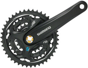 Shimano Altus FC-M311 Crankset - 170mm, 7/8-Speed, 42/32/22t, Riveted, Square Taper JIS Spindle Interface, Black Shimano Altus FC-M311 Crankset - 170mm, 7/8-Speed, 42/32/22t, Riveted, Square Taper JIS Spindle Interface, Black