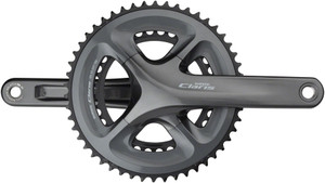 Shimano Claris FC-R2000 Crankset - 170mm, 8-Speed, 50/34t, 110 BCD, Hollowtech II Spindle Interface, Black Shimano Claris FC-R2000 Crankset - 170mm, 8-Speed, 50/34t, 110 BCD, Hollowtech II Spindle Interface, Black