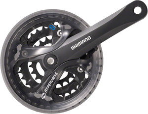Shimano Acera FC-M361 Crankset - 170mm, 7/8-Speed, 42/32/22t, 104/64 BCD, Square Taper JIS Spindle Interface, Black Shimano Acera FC-M361 Crankset - 170mm, 7/8-Speed, 42/32/22t, 104/64 BCD, Square Taper JIS Spindle Interface, Black