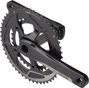 SRAM Rival 22 Crankset - 175mm, 11-Speed, 50/34t, 110 BCD, GXP Spindle Interface, Black SRAM Rival 22 Crankset - 175mm, 11-Speed, 50/34t, 110 BCD, GXP Spindle Interface, Black