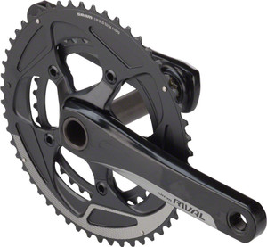SRAM Rival 22 Crankset - 170mm, 11-Speed, 52/36t, 110 BCD, GXP Spindle Interface, Black SRAM Rival 22 Crankset - 170mm, 11-Speed, 52/36t, 110 BCD, GXP Spindle Interface, Black