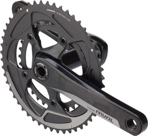 SRAM Rival 22 Crankset - 172.5mm, 11-Speed, 50/34t, 110 BCD, BB30/PF30 Spindle Interface, Black SRAM Rival 22 Crankset - 172.5mm, 11-Speed, 50/34t, 110 BCD, BB30/PF30 Spindle Interface, Black