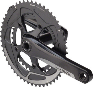 SRAM Rival 22 Crankset - 175mm, 11-Speed, 52/36t, 110 BCD, BB30/PF30 Spindle Interface, Black SRAM Rival 22 Crankset - 175mm, 11-Speed, 52/36t, 110 BCD, BB30/PF30 Spindle Interface, Black