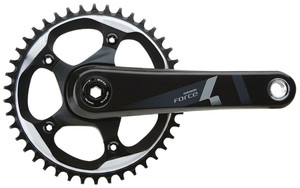 SRAM Force 1 Crankset - 175mm, 10/11-Speed, 42t, 110 BCD, BB30/PF30 Spindle Interface, Black SRAM Force 1 Crankset - 175mm, 10/11-Speed, 42t, 110 BCD, BB30/PF30 Spindle Interface, Black