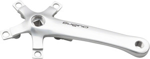 Sugino XD600 Tandem Crank Arm - 170mm, Right Rear, 110/74 BCD, Square Taper JIS Spindle Interface, Silver Sugino XD600 Tandem Crank Arm - 170mm, Right Rear, 110/74 BCD, Square Taper JIS Spindle Interface, Silver