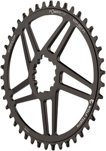 Wolf Tooth Elliptical Direct Mount Chainring - 42t, SRAM Direct Mount, 6mm Offset, Drop-Stop, Flattop Compatible, Black Wolf Tooth Elliptical Direct Mount Chainring - 42t, SRAM Direct Mount, 6mm Offset, Drop-Stop, Flattop Compatible, Black