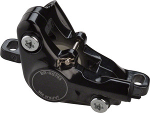 Shimano BR-RS785 Hydraulic Disc Brake Caliper with Resin Pads with Fins, Front or Rear Shimano BR-RS785 Hydraulic Disc Brake Caliper with Resin Pads with Fins, Front or Rear