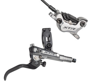Shimano XTR BL- M9120/BR-M9120 Disc Brake and Lever - Rear, Hydraulic, Post Mount, Finned Metal Pads, Gray Shimano XTR BL- M9120/BR-M9120 Disc Brake and Lever - Rear, Hydraulic, Post Mount, Finned Metal Pads, Gray