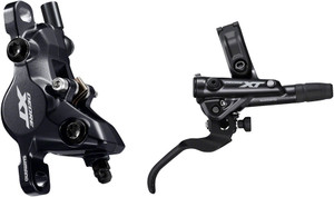 Shimano Deore XT BL-M8100/BR-M8100 Disc Brake and Lever - Rear, Hydraulic, Post Mount, 2-Piston, Black Shimano Deore XT BL-M8100/BR-M8100 Disc Brake and Lever - Rear, Hydraulic, Post Mount, 2-Piston, Black