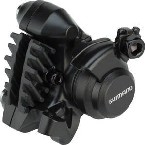 Shimano BR-RS305 Rear Flat-Mount Disc Brake Caliper with Resin Pads with Fins Shimano BR-RS305 Rear Flat-Mount Disc Brake Caliper with Resin Pads with Fins