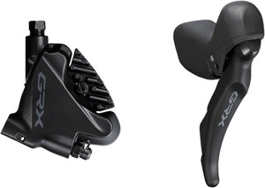 Shimano GRX ST-RX600 11-Speed Right Drop-Bar Shifter/Hydraulic Brake Lever with BR-RX400 Flat Mount Caliper, Pre-Bled 1700mm Hose Shimano GRX ST-RX600 11-Speed Right Drop-Bar Shifter/Hydraulic Brake Lever with BR-RX400 Flat Mount Caliper, Pre-Bled 1700mm Hose