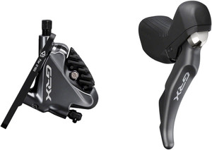 Shimano GRX ST-RX810 11-Speed Right Drop-Bar Shifter/Hydraulic Brake Lever with BR-RX810 Flat Mount Caliper, Pre-Bled 1700mm Hose Shimano GRX ST-RX810 11-Speed Right Drop-Bar Shifter/Hydraulic Brake Lever with BR-RX810 Flat Mount Caliper, Pre-Bled 1700mm Hose