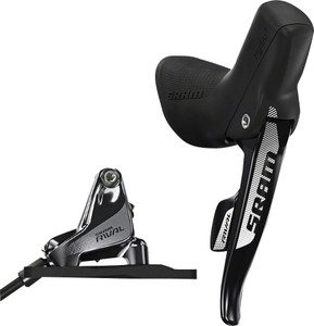 SRAM Rival 22 Flat Mount Hydraulic Disc Brake with Front Shifter and 950mm Hose, Rotor Sold Separately SRAM Rival 22 Flat Mount Hydraulic Disc Brake with Front Shifter and 950mm Hose, Rotor Sold Separately