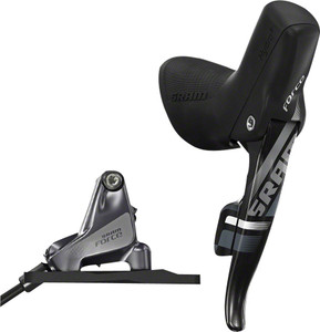 SRAM Force 22 Flat Mount Hydraulic Disc Brake with Front Shifter and 950mm Hose, Rotor Sold Separately SRAM Force 22 Flat Mount Hydraulic Disc Brake with Front Shifter and 950mm Hose, Rotor Sold Separately