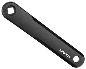 Samox E3 SH Crank Arm Set - 155mm, JIS Square Taper, 5mm offset, Black