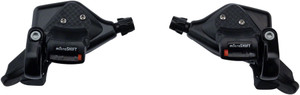 microSHIFT TS71 Thumb Tap Shifter Set, 7-Speed, Triple, Optical Gear Indicator, Shimano Compatible microSHIFT TS71 Thumb Tap Shifter Set, 7-Speed, Triple, Optical Gear Indicator, Shimano Compatible